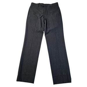 Egara 30 MW dark grey flat front dress pants career casual EUC proffesional